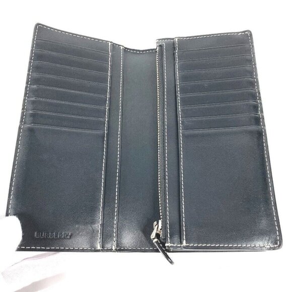 Auth BURBERRY 8052803 Long wallet giant check Bifold Long Wallet PVC Brown - Picture 8 of 12